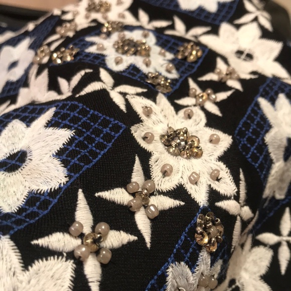 Ellie Goulding crystal beaded leather tee - Picture 2 of 3